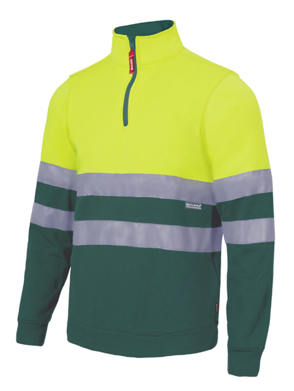 Sudadera Bicolor Cremallera AV