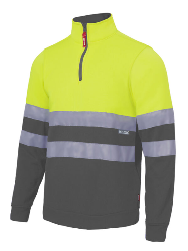 Sudadera Bicolor Cremallera AV
